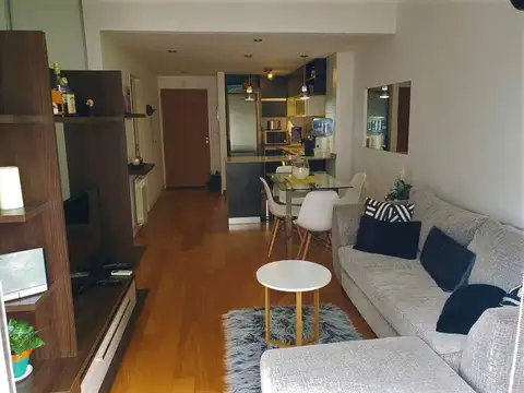 AMBIENTE Y MEDIO divisible (medidas de dos ambientes) super luminoso y moderno - EDIFICIO CON AMENITIES