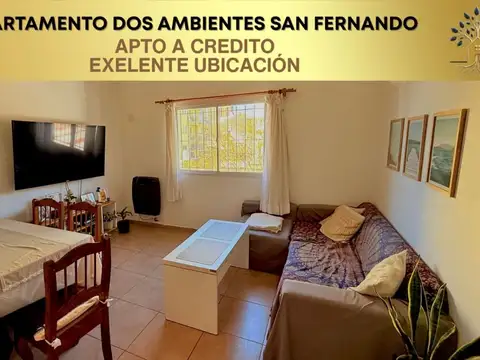 Venta dos ambientes ,San Fernando /apto crédito