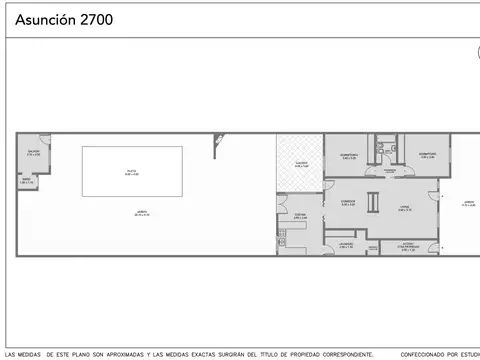 Depto Tipo Casa 3 ambientes con 2 baños