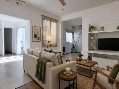 Venta departamento de pasillo en PH de 2 dormitorios con terraza barrio República de la Sexta, Rosa