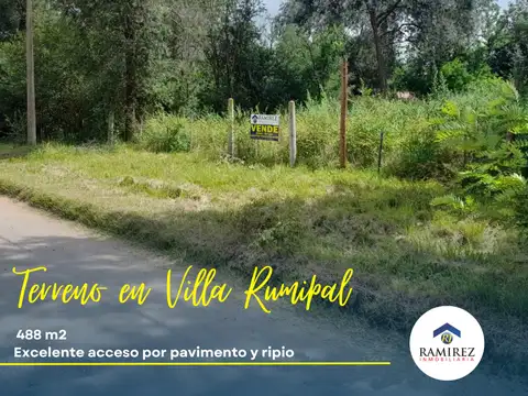 TERRENO EN VILLA RUMIPAL