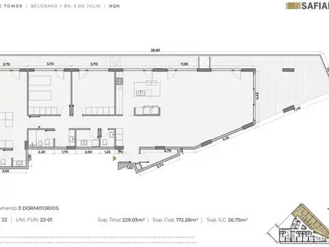 Departamento en Venta al Norte