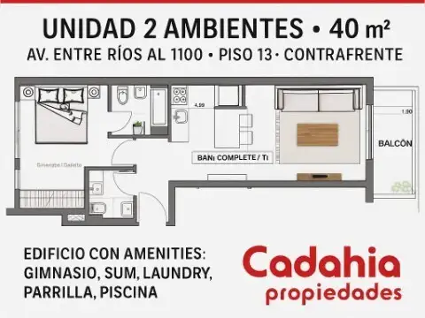 Departamento en Venta en San Cristóbal, USD 99.000