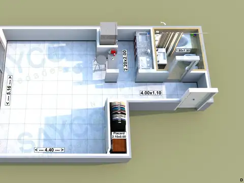 Departamento en Venta en Barracas, USD 69.900