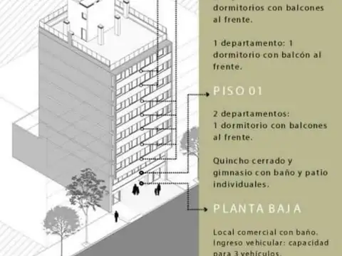 Departamento en Venta en Martín, USD 110.000