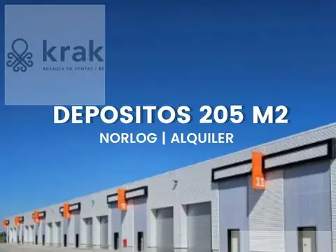 Depósito de 205 m2 dentro del predio cerrado Norlog