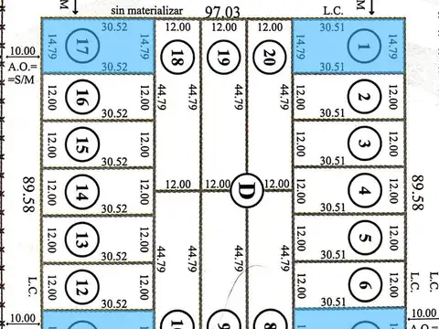 Terreno en Venta de 451,0 m2