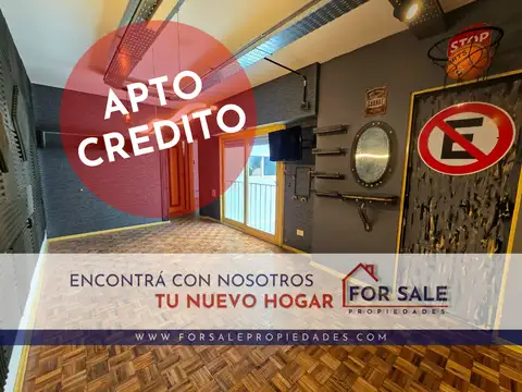 Departamento 2 Ambientes con Balcón Al Contrafrente | Apto Crédito Hipotecario