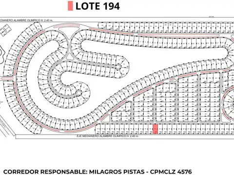 Terreno en Venta 20  mts Frente
