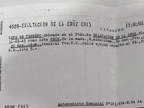 EXELENTE LOTE EN VENTA EN LOS CARDALES