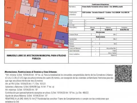 Cordoba y Alvear Excelente ubicación Terreno para construcción comercial vivienda o turismo