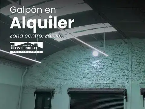 GALPÓN EN ALQUILER EN ZÁRATE