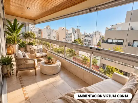 SEMIPISO DE 4 AMB + COCHERA Y  BALCON ATERRAZADO - EDIF C/ PILETA, TERRAZA, QUINCHO, PARRILLA