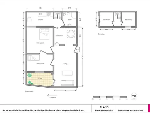 Departamento en Venta de 3 ambientes