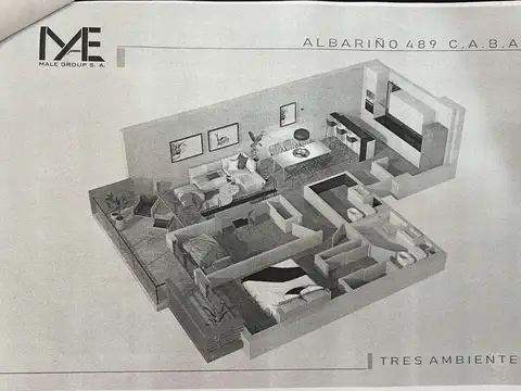 Departamento en Venta de 3 ambientes