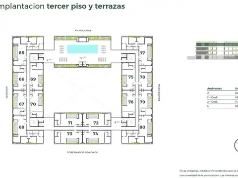 Departamento en Venta de 2 ambientes