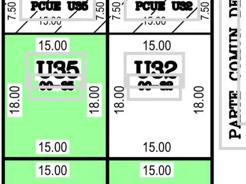 Terreno en Venta 15  mts Frente