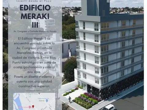 Edificio Meraki III!  Depto de  1 dormitorio a estrenar! Magníficas vistas! Unidad 2-1 - Victor...