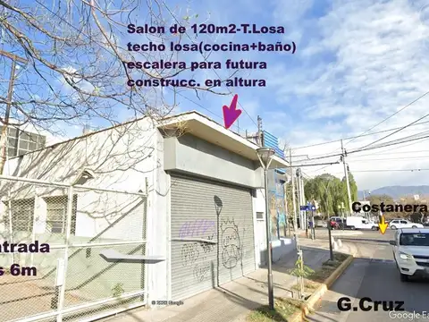 Bien Ubicado TERRENO.2478m2 (Salón 120m2+Galpon 405m2).