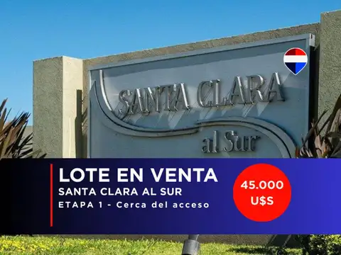 LOTE EN VENTA SANTA CLARA AL SUR SAN VICENTE