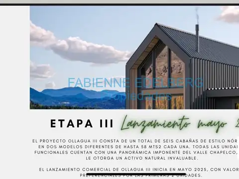 INVERSION - CABAÑAS EN POZO - 1 DORM- San Martin de los Andes