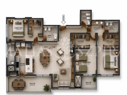 Departamento en Venta de 4 ambientes