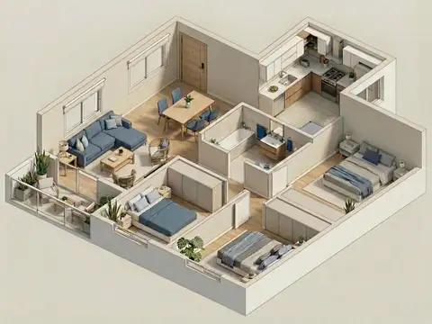 Departamento en Venta de 4 ambientes