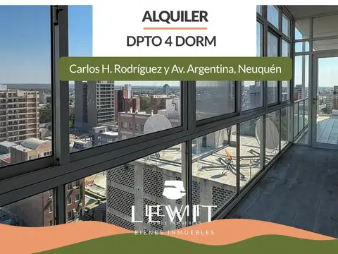 Alquiler departamento | 4 dormitorios | Cochera | Zona centro |Neuquén