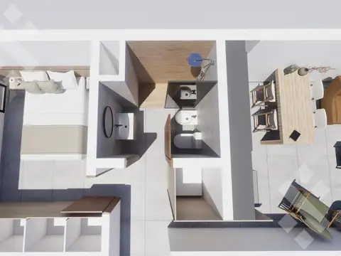 VENTA EN POZO - DEPARTAMENTOS 1 DORMITORIO  - CENTRO, CIPOLLETTI