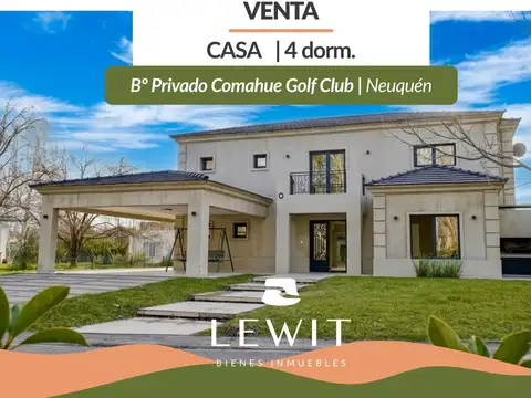 Venta casa moderna | 4 dormitorios | Barrio privado Comahue Golf Club | Neuquén