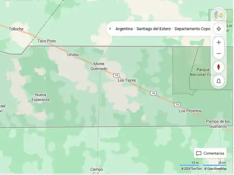 RETASADO OPORTUNIDAD Campo Agrícola Ganadero 531 Ha_ Dis. Candelaria, Santiago del Estero