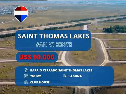 LOTE EN VENTA SAINT THOMAS LAKES