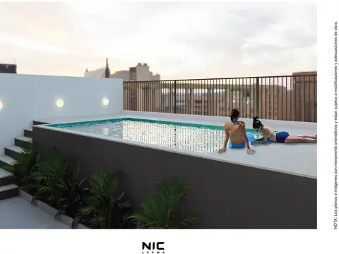 Departamento 2 ambientes con 1 baño