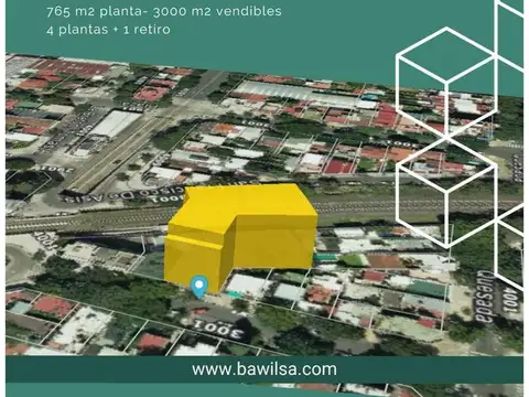 3750 m2 construibles aprox