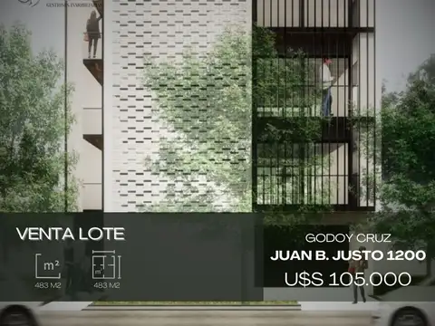 Terreno / Lote en venta de 483m2 ubicado en Godoy Cruz