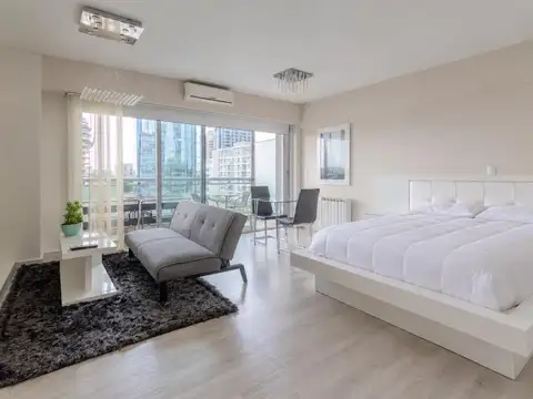 Monoambiente en alquiler amoblado y equipado en Puerto Madero