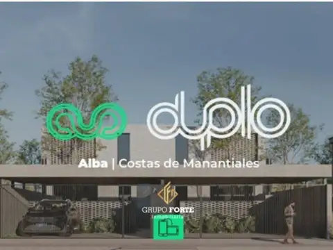 Duplex en venta en Costas de Manantiales.