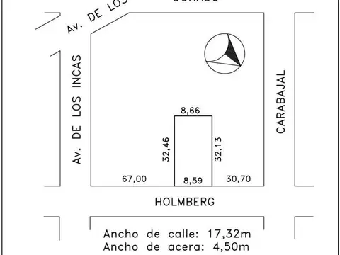Terreno en Venta en Villa Ortuzar, USD 450.000