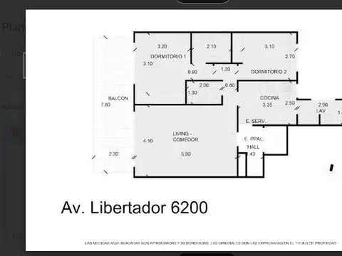 Departamento en Venta de 3 ambientes
