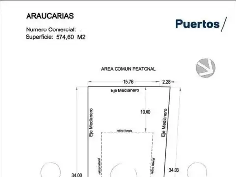 Terreno en Venta en Puertos, USD 83.000