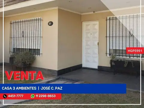 Casa - Venta - Argentina, José C Paz - Manuel Quintana 21