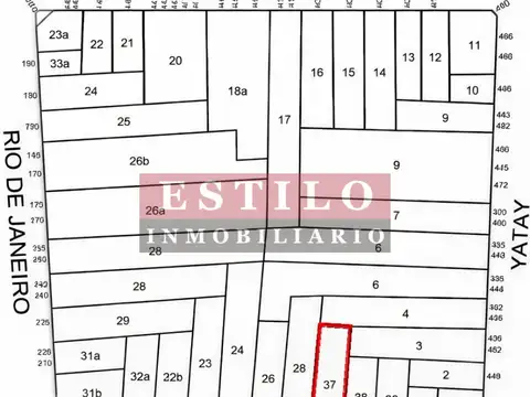 Terreno en Venta 30  mts Fondo