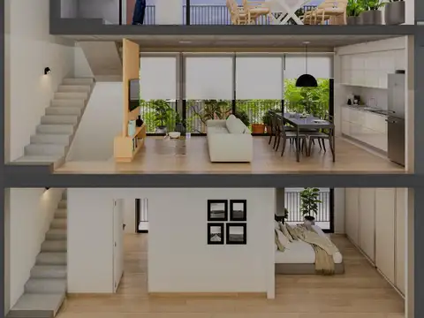 Departamento 3 ambientes con 2 baños