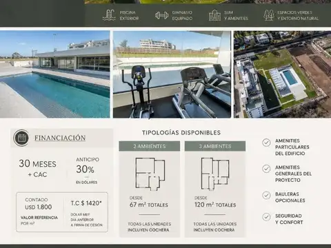 Departamento en Venta en Tortugas Country Club, USD 238.000