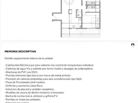 Departamento en Venta con 1 cocheras