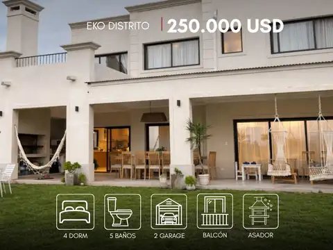 Casa en VENTA de 4 dorm. en Eko Distrito, Cerrillos, Salta