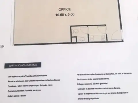 Oficina en Alquiler con 1 cochera