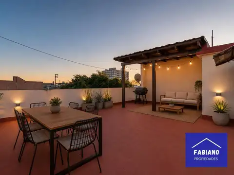 3 ambientes al frente con balcón y terraza propia