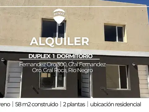 Alquiler Dúplex 1 hab. General Fernández Oro