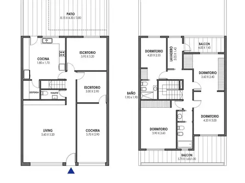 Casa 5 ambientes con 2 baños